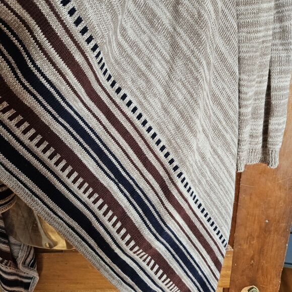 HANNAH CARDIGAN SWEATER Women's M FRINGE BOHO NEUTRAL - Picture 7 of 8